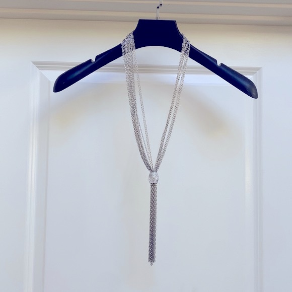 Cache chain and crystals necklace 20” - Picture 1 of 5